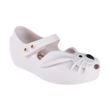Mini Melissa Ultragirl Rabbit Bb Sepatu Sepatu Bayi - White