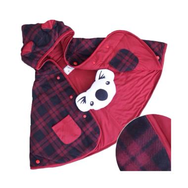 Cuddle Me Baby Cape Bolak-Balik Jaket Anak - Check Red