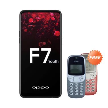 Oppo F7 Youth Smartphone - Black [6 ... ree Handphone Prince Pc-5