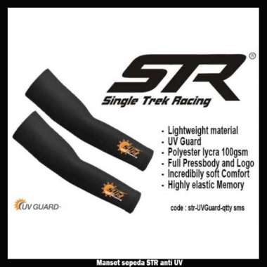 Manset sepeda STR anti UV Reject Fabric MRF L