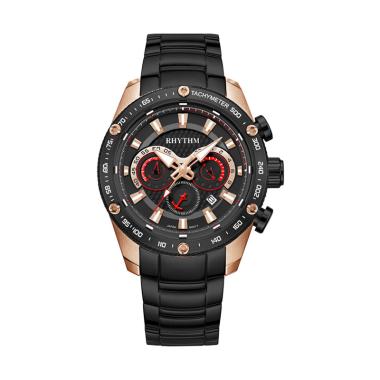 Rhythm Jam Tangan Pria [S1410S] Black Rose Gold