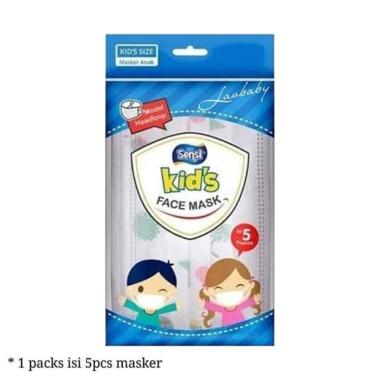 Sensi Masker Motor Berkendara Untuk Anak [5Pcs] - Multicolour
