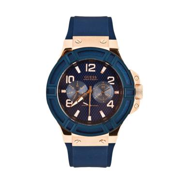GUESS W0247G3 Jam Tangan Pria - Biru Biru Tua
