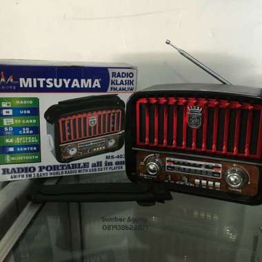 Speaker Radio Senter Mitsuyama MS4036 Jumbo Besar USB Memori Senter Hitam
