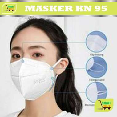 MASKER KN95 FILTER - RESPIRATOR - KATUP UDARA - KAIN POLKADOT - 3 FLY multicolor
