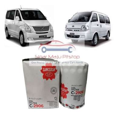 Sakura C-2906 Original Filter Oli Mobil HYUNDAI H-1 DIESEL & HYUNDAI H1 DIESEL Original
