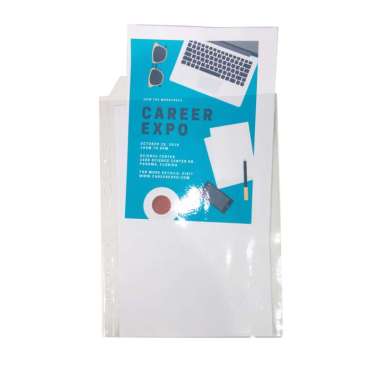 Loving Shopz [ Plastik PP Pocket Tebal F4 berkuping, Document Pocket F4 ] - per 3 pcs Transparan