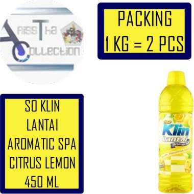 So Klin Pembersih Lantai Kemasan Botol 450 ML Lemon