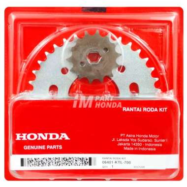 AHM 06401-KTL-700 Gear Gir Rantai 1 SET Supra Fit New Revo 100