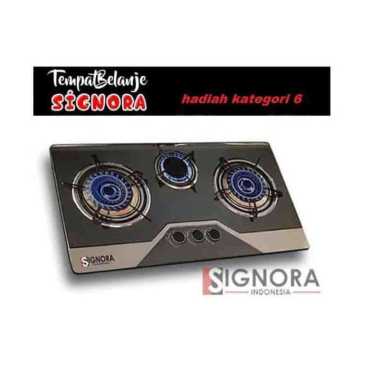 Signora New Kompor Stainless Tanam Atau Portable Hitam