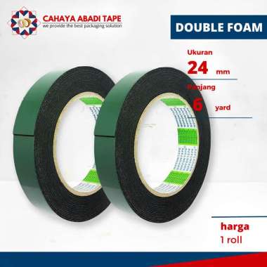 DOUBLE FOAM TAPE HIJAU NIPPON 24mm TEBAL
