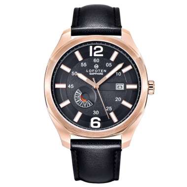 LOFOTEN Watch - Jam Tangan Pria - Sapphire - F-6508M - Original Rose Hitam