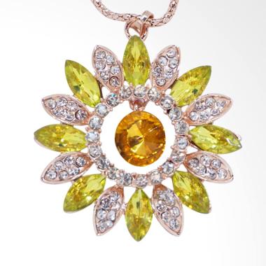 Me Time AKG0065 Kalung Korea Fashio ... on & Green Emerald - Gold
