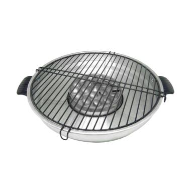 Maspion Aluminium Fancy Grill [33 cm] Silver Metalic