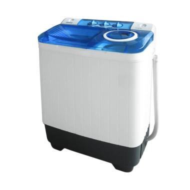 Denpoo DW-828SG Mesin Cuci 2 Tabung - Putih Biru [7 - 8 Kg]