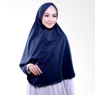 Cotton Bee Khimar Hamida Jilbab Instant - Navy Blue