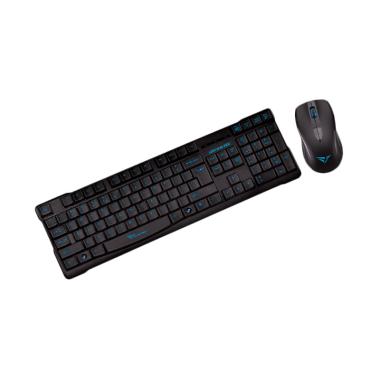 Alcatroz Xplorer Air1000 Combo Keyboard dan Mouse - Black Blue