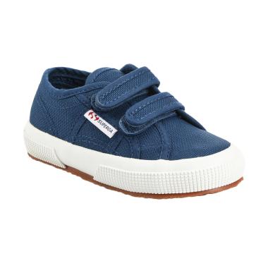 Superga Kids 2750 CotjStrap Classic ... erempuan - Blue MD Cobalt