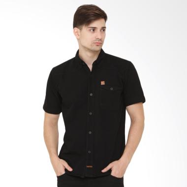 CBR Six Kemeja Tangan Pendek Pria - Hitam [DKC 215]