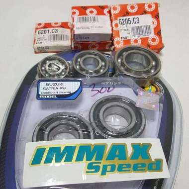 Bearing 6205 Lite Tech Ratio FAG Kruk As Suzuki Satria Ru 120 120R 2T Full Set Hi Speed Fulset Fulls