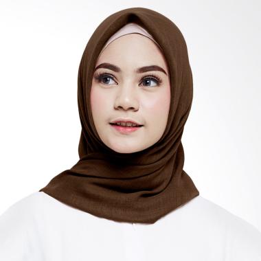 Cotton Bee Ayana Square Hijab - Chocolate