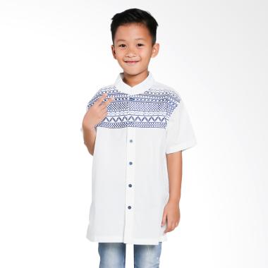 Versail Bordir Motif Kotak Pundak Baju Koko Anak