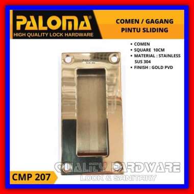 Handle Pintu Geser Paloma CMP 207 - 10 cm Handle Pintu Sliding Gold Stainless Handle Tanam Berkualit