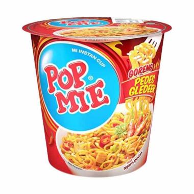 Promo Harga Indomie Pop Mie Instan Goreng Pedes Gledeek Ayam 75 gr - Blibli