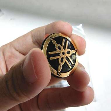 Emblem Logo Yamaha Stang Nmax, N Max, Lexi (2.5Cm) Asli Yamaha - Gold