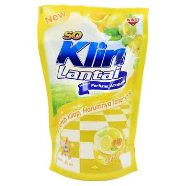 Promo Harga So Klin Pembersih Lantai Kuning Citrus Lemon 1600 ml - Blibli