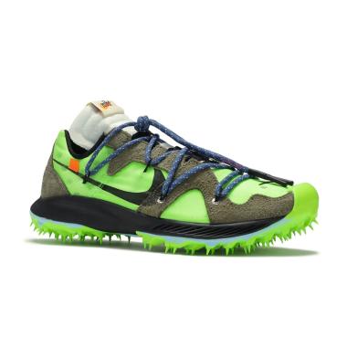 NIKE Off-White Zoom Terra Kiger 5 Sepatu Olahraga Unisex 8.5 ELECTRIC GREEN
