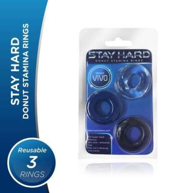Vivo Stay Hard Donut Rings Isi 3 - Cicin Silicon Tahan Lama Anti Eid