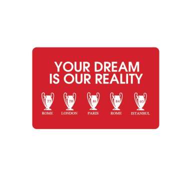 Kartu EMONEY MANDIRI Liverpool Your Dream Is Our Reality Club Bola Sepakbola Kartu Etoll e toll E Mo