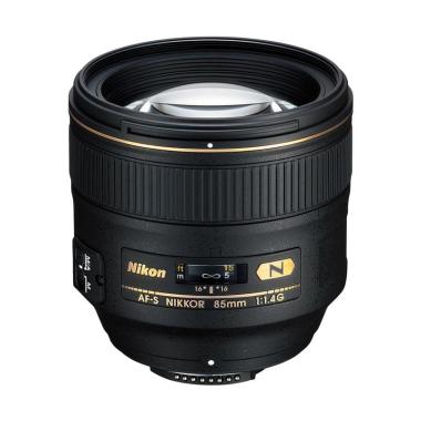 Nikon AF-S 85mm F-1.4 G Lensa Kamera - Black