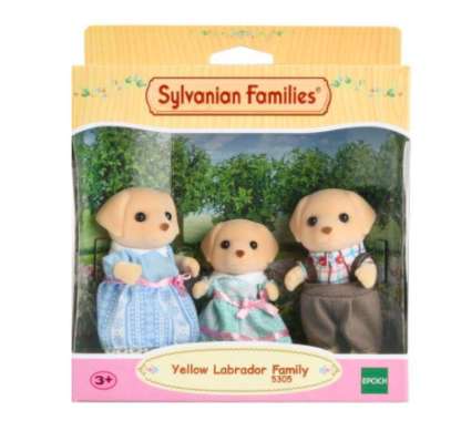 Mainan Koleksi Sylvanian Families Yellow Labrador Family 3 Figure