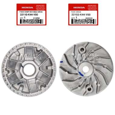 AHM 22102-K44-V00 22110-K44-V00 Paket Rumah Roller Kipas CVT Beat Pop Eco Street Scoopy Vario 110 Fi