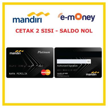 Kartu MANDIRI E-MONEY Design Credit Card kartu Mandiri platinum 3 etoll Custom Emoney [ SALDO NOL / 