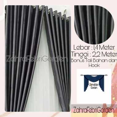 Gorden Murah Gorden Minimalis Blackout Embos Motif Timbul Abu Tua Abu tua