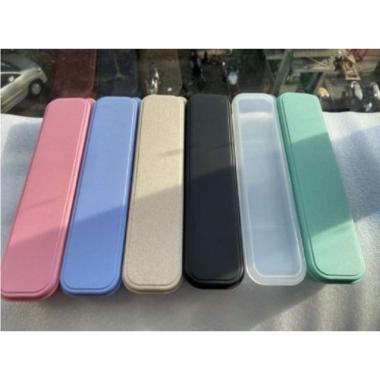 Tempat Sedotan Stainless / kotak box tempat sendok garpu sumpit