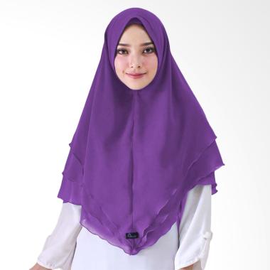 Milyarda Hijab Syari Khimar Alndra Hijab Instan - Ungu