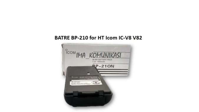 BATRE HT. ICOM IC-V8 V82 BP-210N 1650MAh