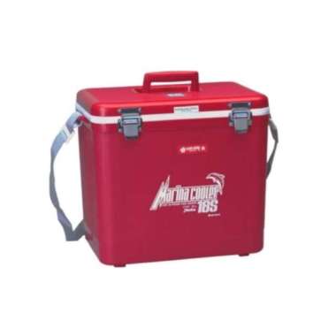 Marina 18 Cooler Box Besar Lion Star 16 Liter Kotak Pendingin Minuman Kaleng Makanan Nugget Sosis Ayam Sapi Ikan Salad Sayur Es Krim Cake Tart Es Batu Merah