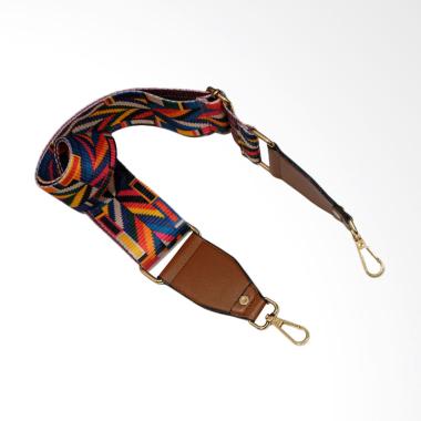 QCF Motif Aztec Long Strap Shoulder ... Selempang - Rainbow Brown