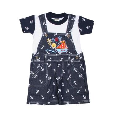 Tompege TP-7197B Setelan Jumpsuit Kodok Anak Laki - Navy
