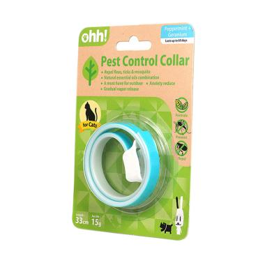 Pet Ohh! Peppermint Kalung Anti Kut ... Anjing Pet Collar - Blue