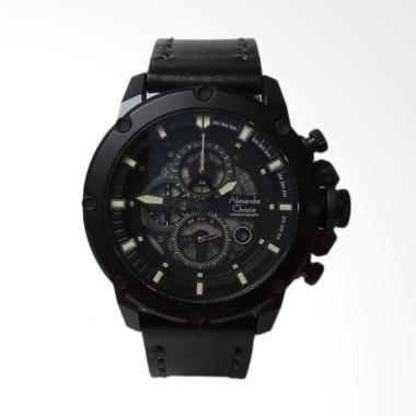 Alexandre Christie Chronograph Stai ... gan Pria - Black AC6416MC