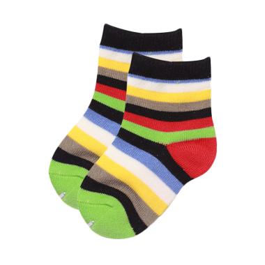 LustyBunny Stripe Fashion Baby Socks - Green 6-12 bulan Green