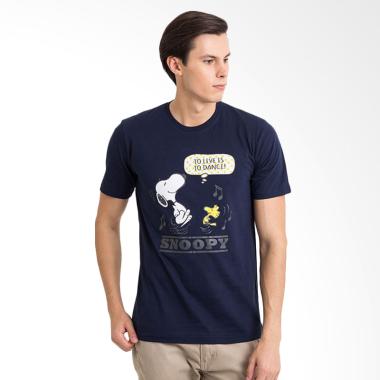 One Hours Snoopy T-Shirt Kaos Pria