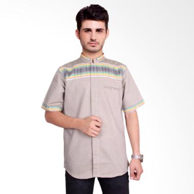 Fayruuz Baju Koko Lengan Pendek Pria - Cream M Cream