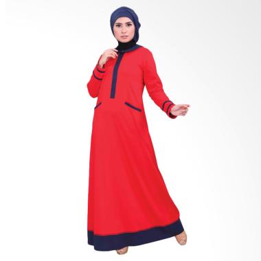 Vemmella Gemma 05 Baju Gamis Muslim Wanita - Merah